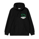 Carhartt Wip Hooded Happy Script Sweat Black