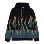 Octopus Sound Wave Hoodie Black