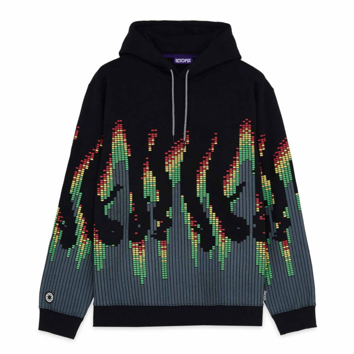 Octopus Sound Wave Hoodie Black - immagine 2