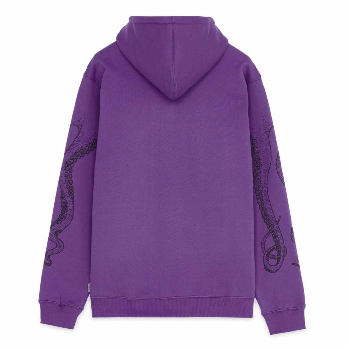 Octopus Outline Logo Hoodie Purple - immagine 3