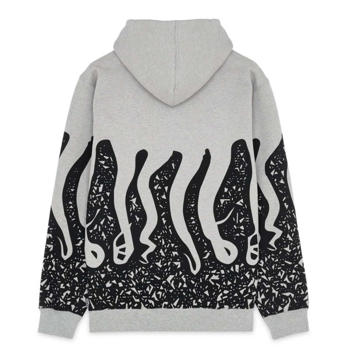 Octopus Stamp Hoodie Light Grey - immagine 3