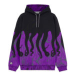 Octopus Half Tone Hoodie Black