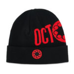 Octopus Cappello Logo Fold Beanie Black/Red