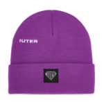 Iuter Cappello Logo Fold Beanie Purple