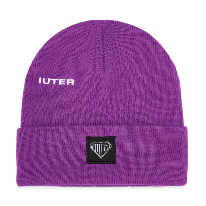 Iuter Cappello Logo Fold Beanie Purple - immagine 2