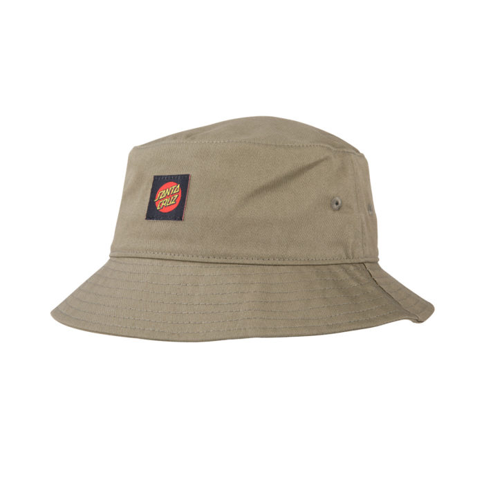 Santa Cruz Classic Label Bucket Hat Olive - immagine 2
