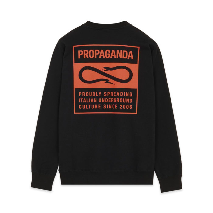 Propaganda Label Crewneck Black - immagine 2