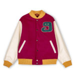 Grimey "LUST MANTRA" Baseball Jacket - Wine