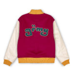 Grimey "LUST MANTRA" Baseball Jacket - Wine - immagine 3