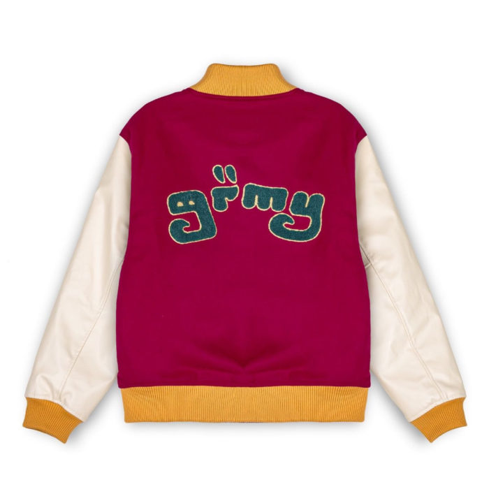 Grimey "LUST MANTRA" Baseball Jacket - Wine - immagine 3