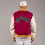 Grimey "LUST MANTRA" Baseball Jacket - Wine - immagine 5
