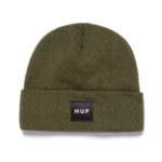 HUF Essential Box Logo Beanie Olive