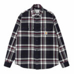 Carhartt Wip L/S Wallace Shirt Wallace Check Dark/Navy