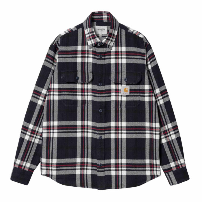 Carhartt Wip L/S Wallace Shirt Wallace Check Dark/Navy - immagine 2