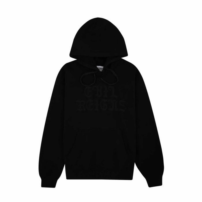 Doomsday Evil Reigns Embroidered Hoodie Black - immagine 2