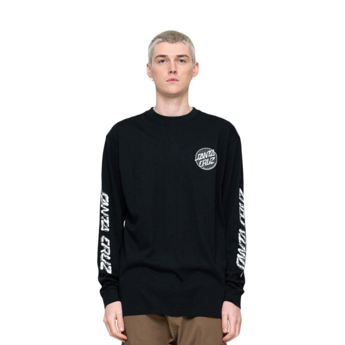 Santa Cruz Alive Hand L/S T-Shirt Black - immagine 3