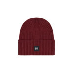 Dolly Noire Logo Label Beanie Bordeaux