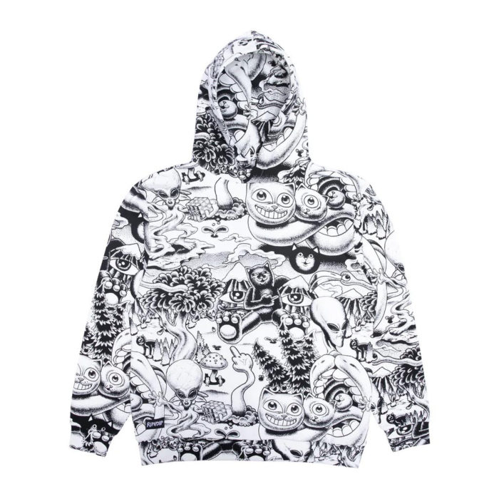 RIPNDIP Dark Twisted Fantasy Hoodie (Black/White) - immagine 2