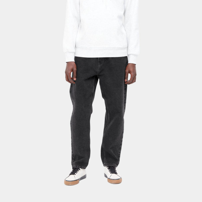 Carhartt Wip Newel Pant Black (Stone Washed) - immagine 4