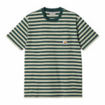 Carhartt Wip Scotty Pocket T-Shirt Scotty Stripe/Botanic Agave