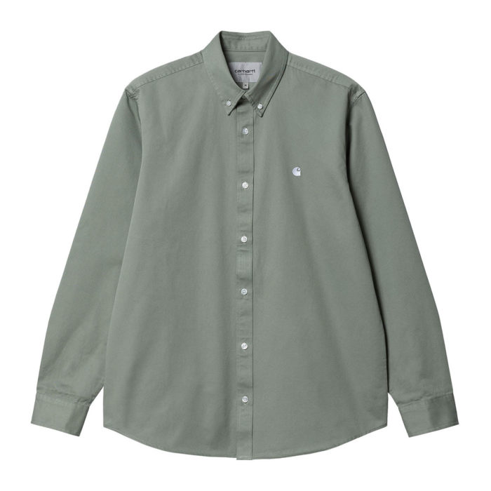 Carhartt Wip L/S Madison Shirt Yucca/White - immagine 2