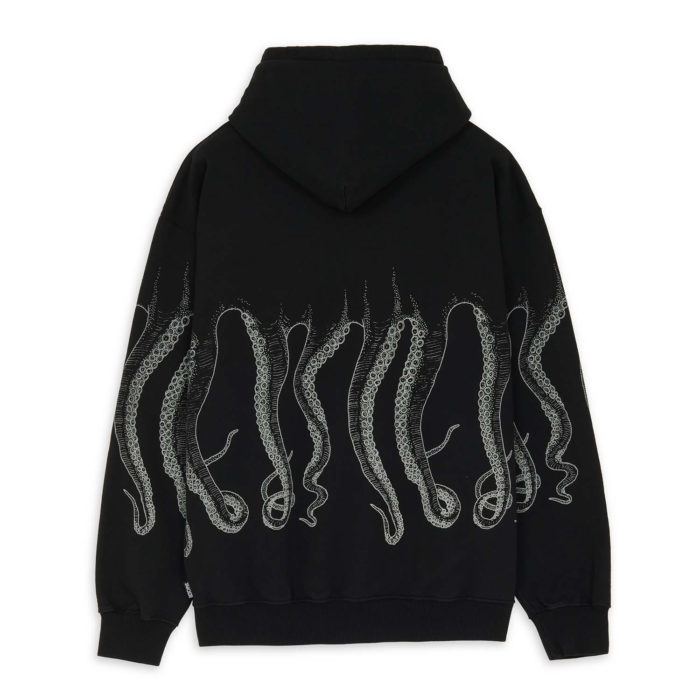 Octopus Dyed Hoodie Black - immagine 3