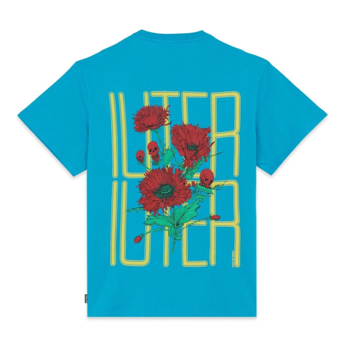 Iuter Spine Skulls Tee Sky Blue - immagine 3