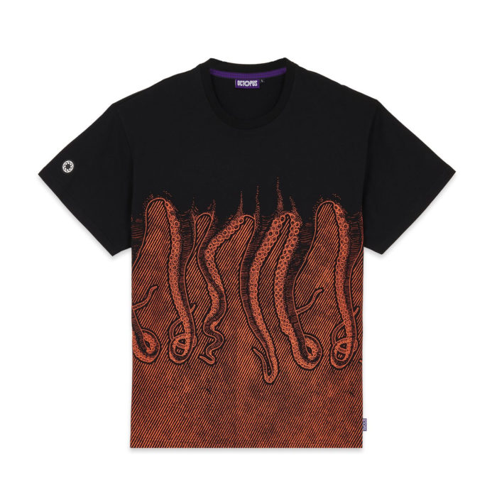 Octopus Univerity Tee Orange/Black - immagine 2