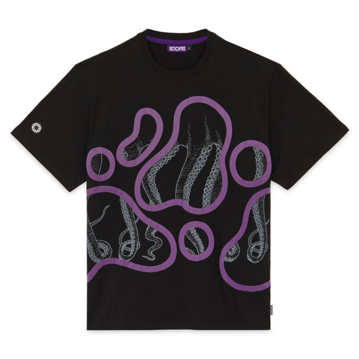 Octopus Stained Tee Black - immagine 2