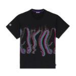 Octopus Fuzzy Tee Black