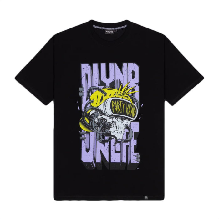Dolly Noire Party Hard Skull Tee Black - immagine 2