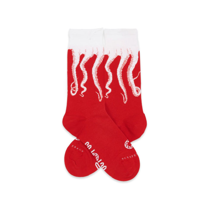 Octopus Original Socks White Red - immagine 3