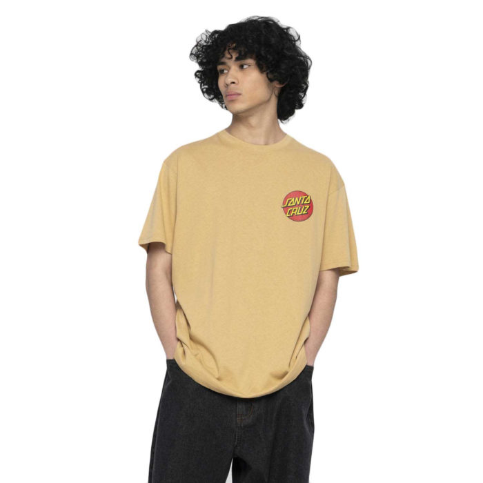 Santa Cruz Classic Dot Chest T-Shirt Parchment - immagine 2