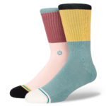Stance Blocked Crew Sock Multi
