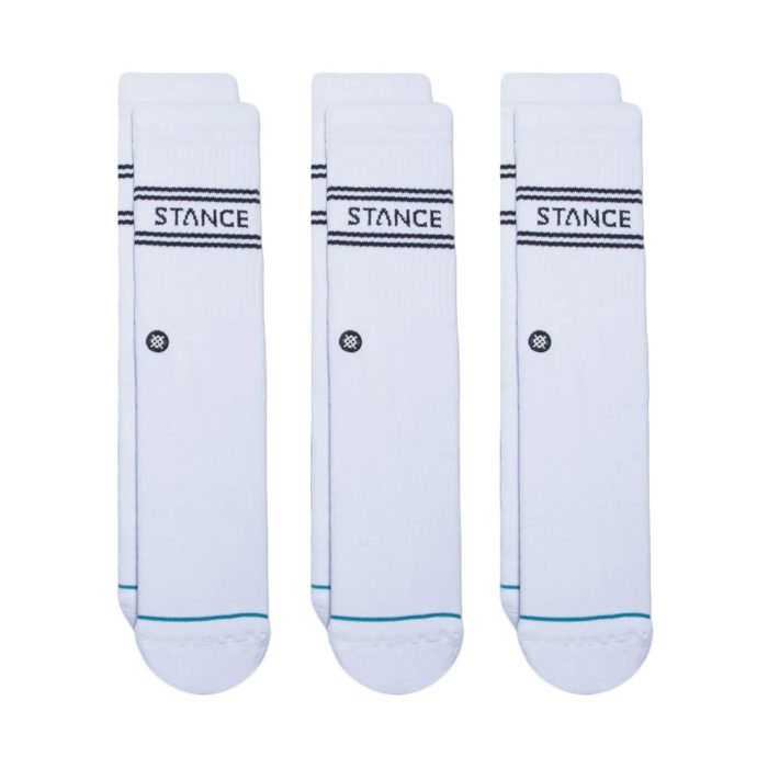 Stance Basic Crew Socks 3 Pack White - immagine 2