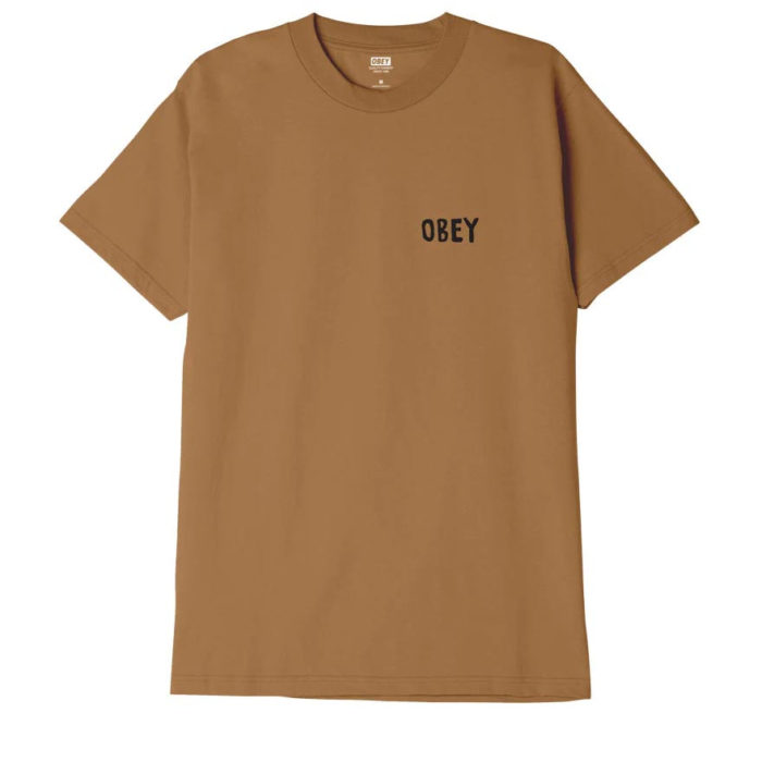 Obey Hong Kong Photo T-Shirt Brown Sugar - immagine 3