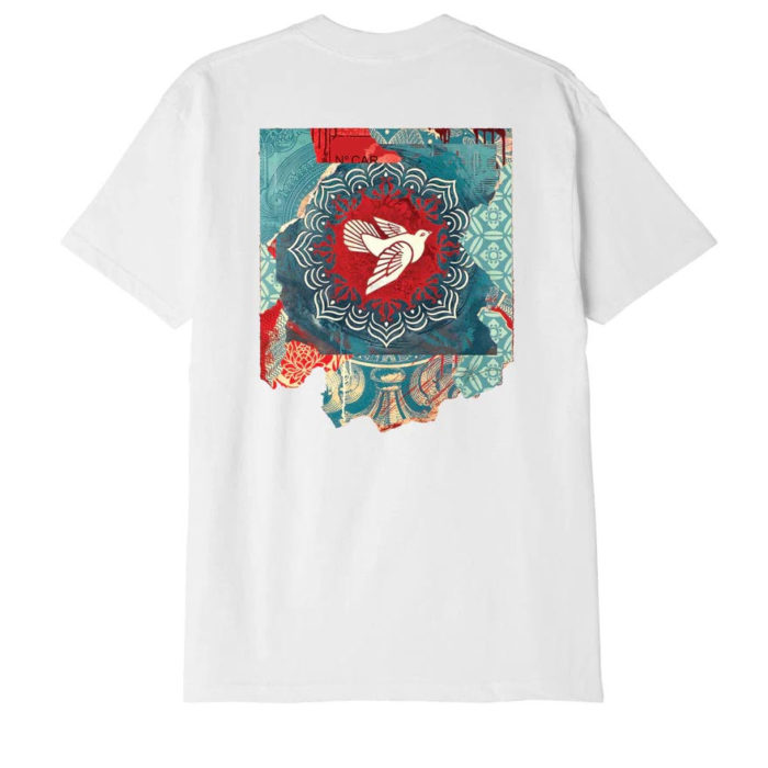 Obey Peace Dove Blue T-Shirt White - immagine 2