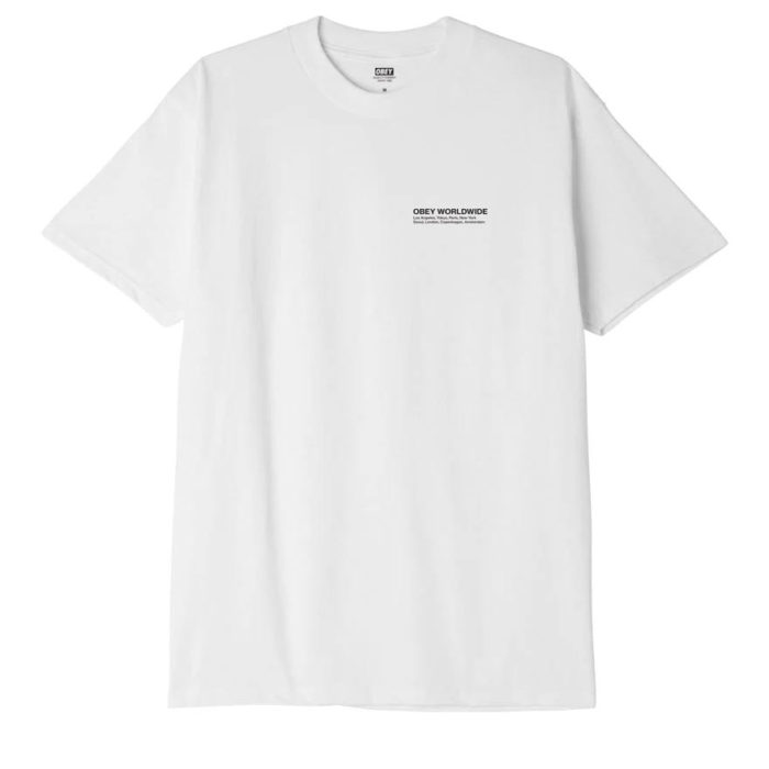 Obey Half Face Icon T-Shirt White - immagine 3