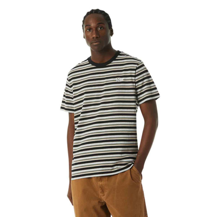 HUF Webster Stripe Knit Top T-Shirt Cream - immagine 3