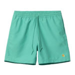 Carhartt Wip Chase Swim Trunk Hemlock Aqua Green/Gold