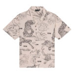 Dolly Noire X Naruto - Bijuu Bowling Shirt Beige Moonbeam