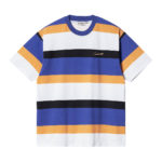 Carhartt Wip Crouser T-Shirt Crouser Stripe - Lazurite Heavy/Stone Wash