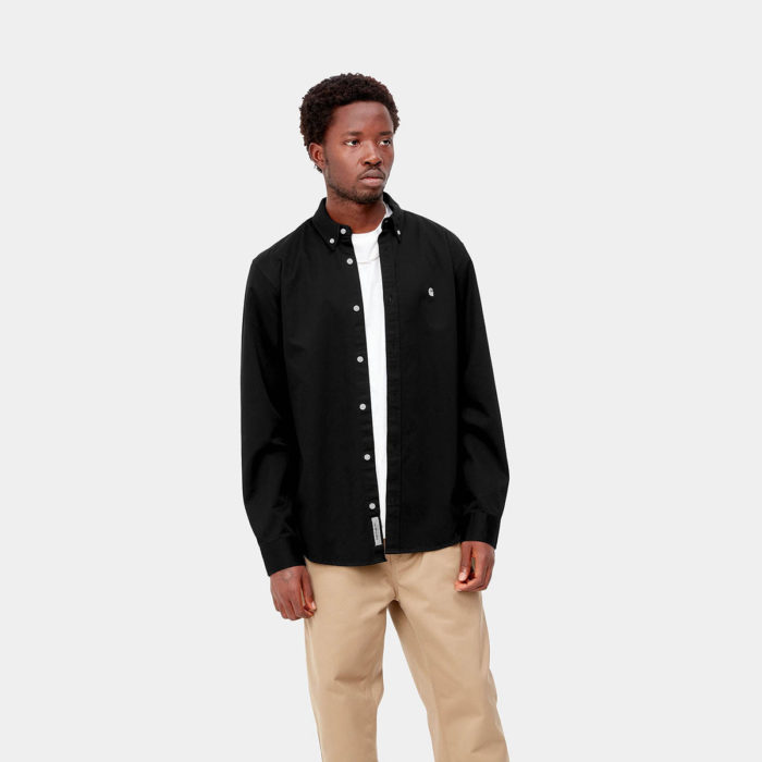 Carhartt Wip L/S Madison Shirt Black/Wax - immagine 4