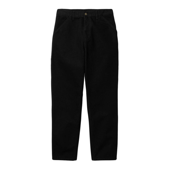 Carhartt Wip Single Knee Pant Black (Rinsed) - immagine 3