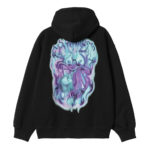 Carhartt Wip Hooded Babybrush Duck Sweat Black - immagine 3