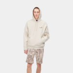 Carhartt Wip Felpa Hooded American Script Sweat Natural - immagine 4