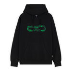 Propaganda Logo Fire Hoodie Black