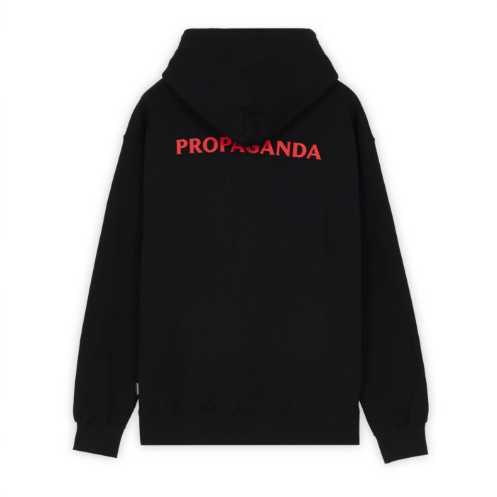 Propaganda Logo Glass Hoodie Black - immagine 3