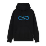 Propaganda Logo Glass Hoodie Black