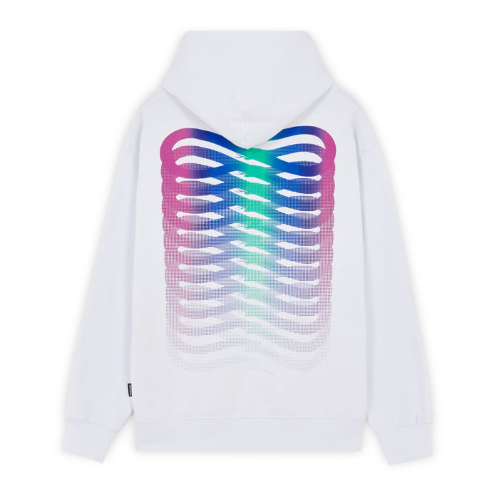 Propaganda Ribs Gradient Hoodie White - immagine 2